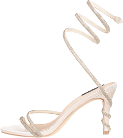 Lovee Cosee Rhinestone High Heels for Women Sexy Wrap Strap Open Toe Sandals Wedding Party Stiletto Heels