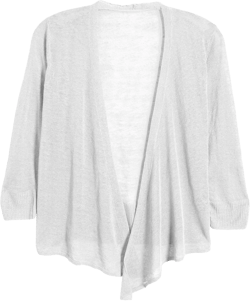 Jumppmile Women's 3/4 Sleeve Summer Cardigan Lightweight Soft Open Front Knit Cardigan XX-Large White