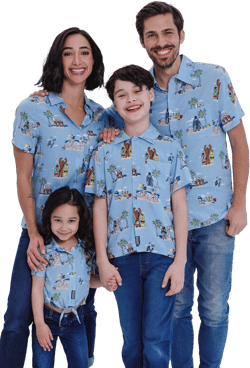 STAR WARS Chewbacca Darth Vader R2-D2 Stormtrooper TIE Fighter X-Wing Matching Family Hawaiian Button Down Shirt Adult Women Medium Blue Island, Maxi Dress
