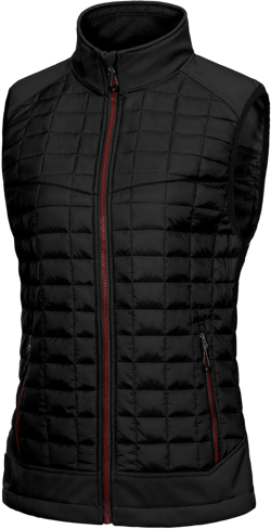 Little Donkey Andy Women's Lightweight Puffer Vest, Warm Outdoor Sleeveless Jacket for Hiking Travel Running Golf Large Black