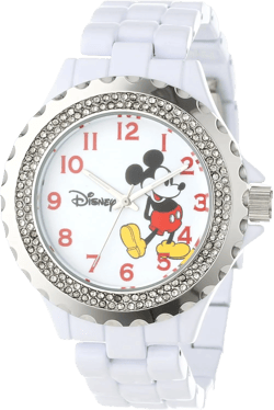 Disney Adult Enamel Sparkle Analog Quartz Bracelet Watch