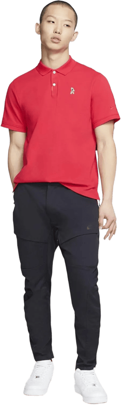 Nike Tiger Woods Fist Pump 82 Unisex Golf Polo Shirt Medium University Red