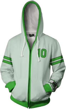 Ben Hoodie Anime Cartoon Cosplay Jacket 3D Printed Sweatshirt (Medium, Color 10)