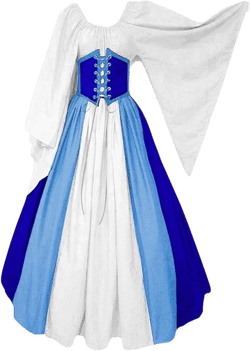 LEHOZIHEQ Medieval Renaissance Corset Dress Womens Traditional Irish Dress Victorian Pirate Fairy Elf Costumes