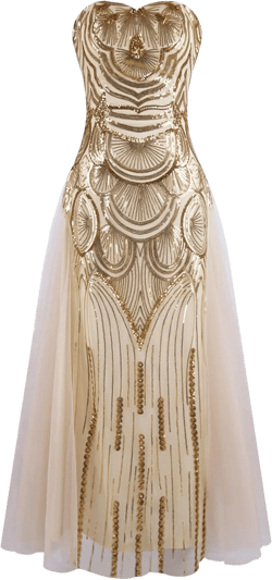 ANGEL FASHIONS Women's Sequin Strapless Sweetheart Mesh Lace up Banquet Dress