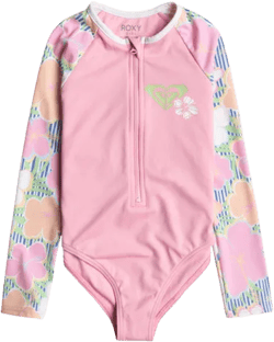 Roxy Girls Tiny Flower Swimsuit Onesie - Pink