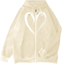 Oversized Zip Up Hoodies for Women, Women's Color Block Zip Up Hoodie Sweatshirt Long Sleeve Fall Casual Sweatshirts 08-Khaki,Large