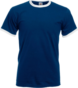 Fruit of the Loom Men's Big & Tall Eversoft Cotton Short Sleeve T Shirts, Breathable & Moisture Wicking with Odor Control Comfort Small Navy,white