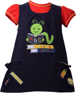 Bonnie Jean Little Girls Bookworm Back To School Dress