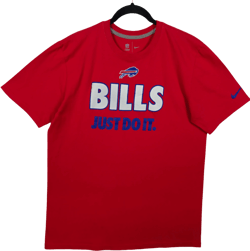 Nike NFL Buffalo Bills Red JDI Cotton Tee Shirt Size L