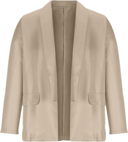 Women's Blazers & Suit Jackets Solid Turn Down Collar Blazer Jacket Office Work Suit Fall Coats Open Front Cardigan XX-Large Khaki