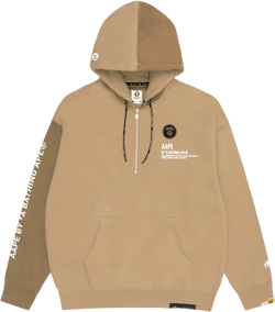 AAPE HALF-ZIP HOODIE