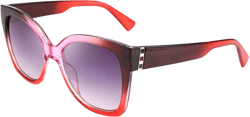 FEISEDY Retro Oversized Square Sunglasses Stylish Colorful Frame Chic Eyewear for Woman and Men B2597 04 Wild Fuchsia 52 Millimeters
