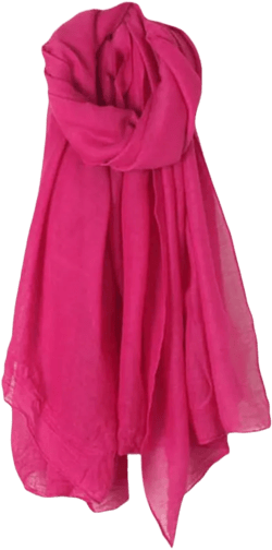 Women Solid Color Long Scarf Wrap Vintage Cotton Linen Large Shawl Hijab Elegant Hot Pink