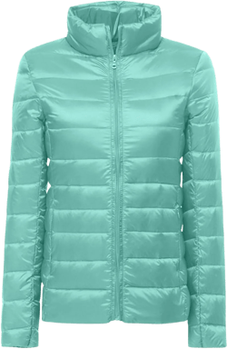 Winter Coats for Women 2024 Packable Puffer Down Jackets Warm Stand Collar Long Sleeve Zip Outwear with Pocket