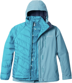 Columbia Women’s Whirlibird IV Interchange Winter Jacket, Waterproof & Breathable X-Small Canyon Blue Cross Dye