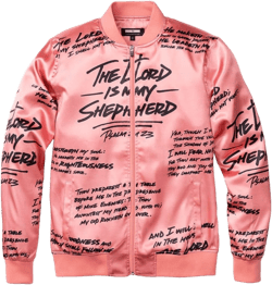 Psalm 23 Bomber Jacket - Rose Gold