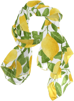 Lemon Shawl Wrap Womens Yellow Lime Tree Large Chiffon Scarf Lightweight for Dresses
