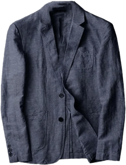 Men's Thin Linen Blazer Summer Slim Fit Casual Blazer X-Large Navy Blue