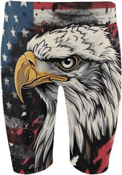 Swimsuits Bald Eagle American Flag 4th of July Independence Day Men's Swim Jammers Athletic Swimwear S 202b5463