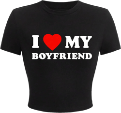 GORGLITTER Women's Letter Graphic Print Crop Tee Shirt Top Crewneck Slim Fitted Short Sleeve T-Shirt