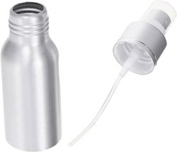 Cocktail Atomizer Misting Spray Bottle Refillable Food Safe Mister for Bitters Perfumes and Liquids Bar Accessory for Home Bartenders Compact Travel 1.7 Ounces Silver