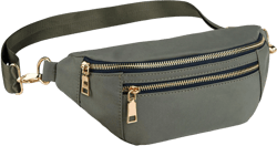 Viva Terry Fanny Packs for Women Cross Body Casual Travel Belt Bag, Sport Crossbody Sling Bag(Grey)