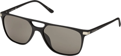 Calvin Klein Men's CK19532S Aviator Sunglasses, Matte Black/Grey, 58 mm : Clothing, Shoes & Jewelry