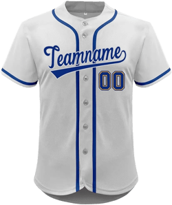 Custom Baseball Jersey Sports Button Down Shirts Peronalized Customized Name Number for Men Women Boy White-blue-36