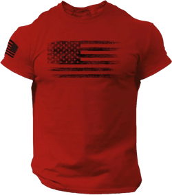 Cathalem Summer T-Shirts for Men American Flag Patriotic Shirts Short Sleeve Graphic Tee Crewneck 4th of July Tshirts Tees Red 3X-Large