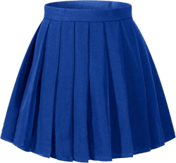 Girls Plaid Pleated School Uniform Skirts Women Short Mini Cosplay Costumes 2 Light Blue
