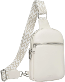 DIOMO Anti Theft Small Sling Bag for Women Cross Body Bag Trendy, RFID Fanny Packs Vegan Leather for Women Travel Belt Purse