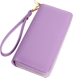 VOCUS Womens Wristlet Wallet Zip Around Clutch Wallet Large RFID Blocking PU Leather Bifold with Phone Holder for Travel : Clothing, Shoes & Jewelry