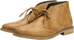Santimon Chukka Boots Mens Casual Dress Suede Leather Prom Wedding Cowboy Boots Men's Fashion Formal Ankle Western Chelsea Boots 11.5 Tan
