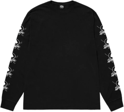 Stussy - Foils Ls Tee Pigment Dyed - Black