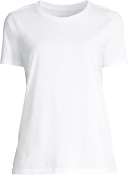 Lands' End Women's Relaxed Supima Cotton Crew Neck T-Shirt