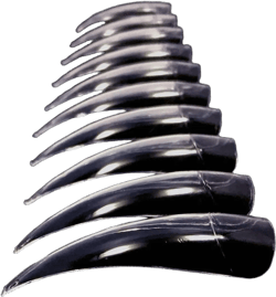 Long Sharp Stiletto Nail Tips with Deep Curve for Nail Art, False, Artificial, Acrylic, Drag Queen Nails, Nail Gloves and Cosplay Claws