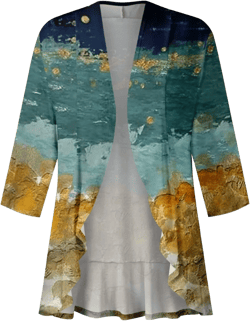 Western Aztec Cardigan for Women 3/4 Length Sleeve Lightweight Summer Cardigan Light Womens Jacket Women's Cardigans 06-multicolor Medium