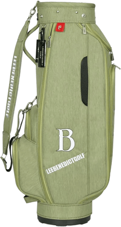 L&B 5 Way Golf Cart Bag, Waterproof Zippers,Golf Bag for Men and Women with Handles and Rain,Caliber 8.5 Inch green-1