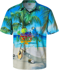 Hardaddy Men's Summer Hawaiian Shirts Funny Performence Printed Button Down Casual Bowling Shirt : Clothing, Shoes & Jewelry