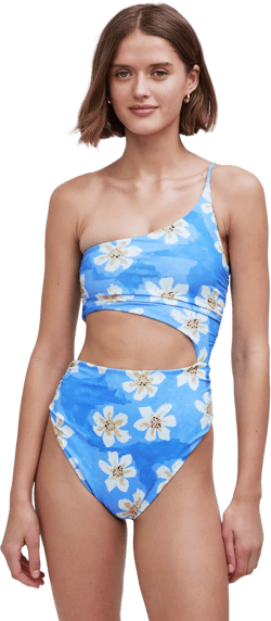 Zulu & Zephyr Hawaii Ruched One-Piece Swimsuit