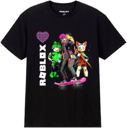 Roblox Little Girl's Short Sleeve Hoverboard Graphic Print T-Shirt Size - XS (6)