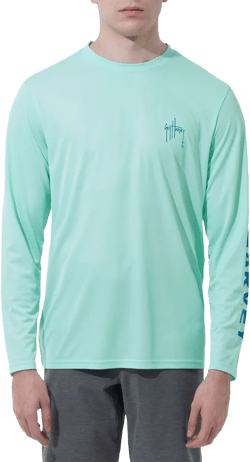 Guy Harvey Men's Long Sleeve Performance Sun Protection Shirt UPF 50+