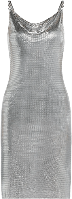 chainmail-effect dress