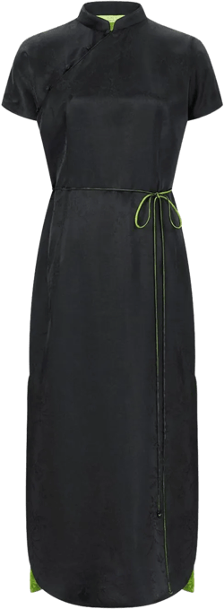 x Chen Man silk qipao dress