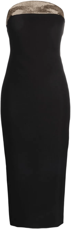 sequin-embellished midi dress