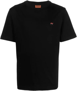 logo-embroidered cotton T-shirt