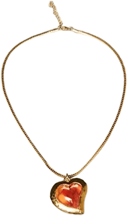 Vintage Ysl Heart Necklace