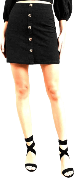 Judy Blue Women's Blue Flare Capri/Bermuda Shorts/Button Front Skirts Stretch Denim Jeans (XL, Andree by Unit 63980 Button Front Black) at Amazon Women’s Clothing store