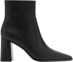 Leather heeled boots